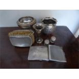 Scrap silver inc. brushes cigarette cases etc.