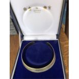 Simon Benney silver gilt choker in original presentation box