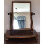 Mahogany dressing table mirror.