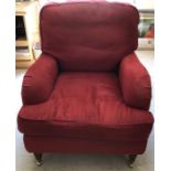 Two good quality upholstered easy chairs