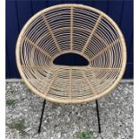 Woven basket chair