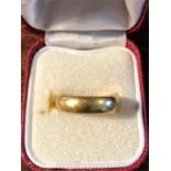 A 22ct gold wedding band size N 6.4 gms