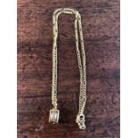 18ct gold necklace with lantern drop