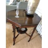 Edwardian mahogany octagonal table