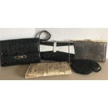 Five vintage hand bags