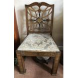 Good quality mahogany brass inlaid chair