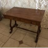 Victorian mahogany desk 99 x 55 cms