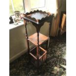 Edwardian mahogany plant stand