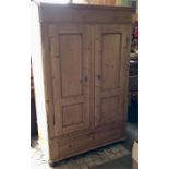 Good quality vintage pine wardrobe