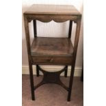 Two 19thC mahogany washstand