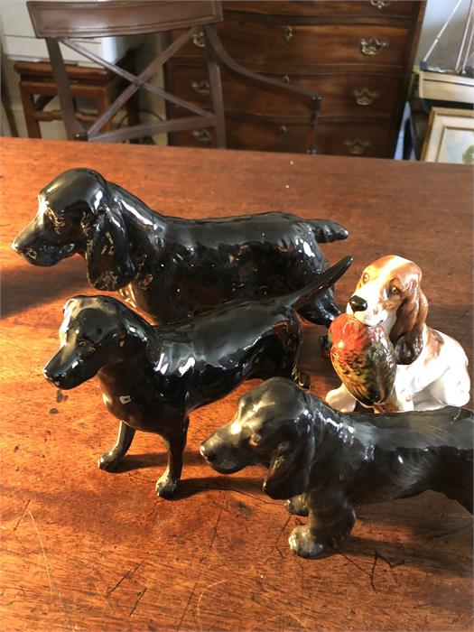 Four four legged friends inc. 3 Royal Doulton and 1 Beswick