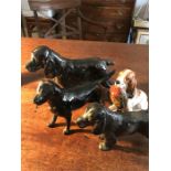 Four four legged friends inc. 3 Royal Doulton and 1 Beswick