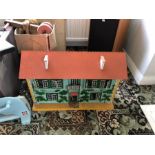 Vintage dolls house and contents