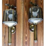 A Pair of electrified coach/wall lamps