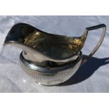 Silver cream jug, Sheffield 1806