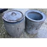 Two galvanised dolly tubs