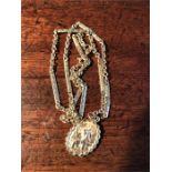 A 9ct gold St. Christoper and chain 10.3 gms