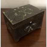 Cloissoné box in good condition 12 cm wide