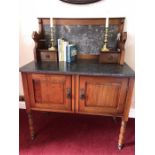 Edwardian marble topped washstand