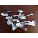 Set of 12 fancy back coffee spoons by T Bradbury 1897