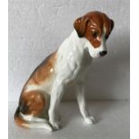 Royal Worcester dog, a seated hound.