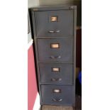Vintage metal filing cabinet