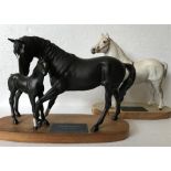 Two Beswick horse models.