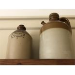 Two large stoneware jars