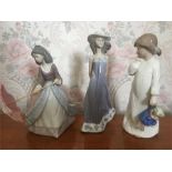 Three Lladro figures