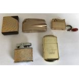 A collection of various lighters to include Calibri - monomatic, Ronson - varaflame, Salome, Rolstar