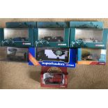 A collection of Corgi models to include a Land-rover, Wiseman milk truck, Mini, etc.