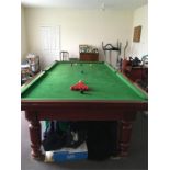 A 3/4 sized snooker table in good condition