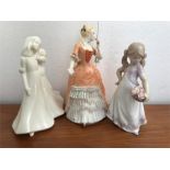 Three figurines including Royal Worcester