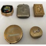 A collection of miscellaneous to include vesta case, match box holder ashtray etc...