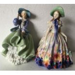 Two Royal Doulton figurines.