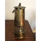 Coal miners safety lamp from Eccles