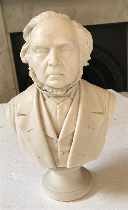 A Gladstone Parian bust