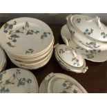 Victorian miniature Ridgeways porcelain dinner service c1890