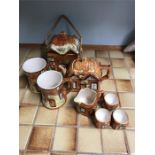 Eight pieces of Price cottage ware