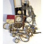 A collection of various vintage watches including Timex, Gucci etc...