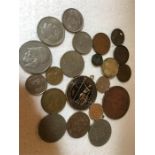 A collection of various coins