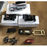 A collection of models to include a Corgi John Player Special F1 car, Lotus Elite Corgi with trailer