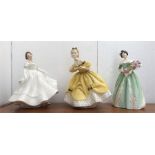 Three Royal Doulton ladies to include The Last Waltz (HN3215), Happy Birthday (HN3660), Nancy (HN295
