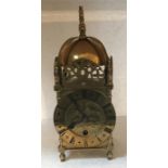 Reproduction brass mantle clock