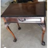 Good quality Chippendale style side table