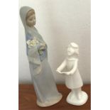 Two figures to include Lladro and Royal Doulton.