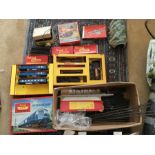 Tri-ang electric train set "Blue Pullman" inc. track, tunnel etc.