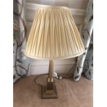 Corinthian column table lamp and shade