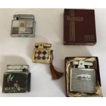 A collection of vintage lighters to include Calibri