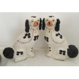 Pair of Staffordshire dogs by Arthur Wood